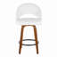 Ensemble de tabourets de bar Mid-Century à hauteur fixe avec siège rembourré et repose-pieds-1632337802