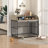 Versatile Heavy Duty Dog Crate with Lockable Wheels and Double Layer Storage
