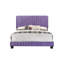 Contemporary Purple Full Size Bed, Full Size Bed, Modern Bed, Bed Frames