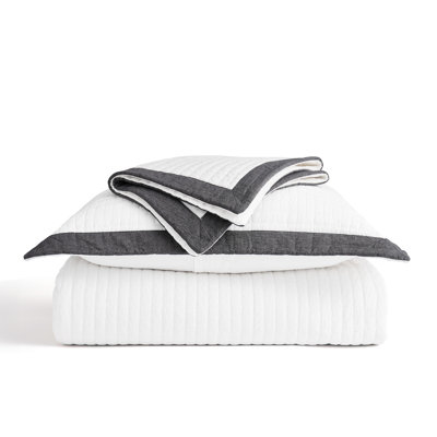 Border Frame Cotton Pick-Stitch Channel Quilt