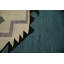 Tapis turc à motif géométrique bleu 9 x 12