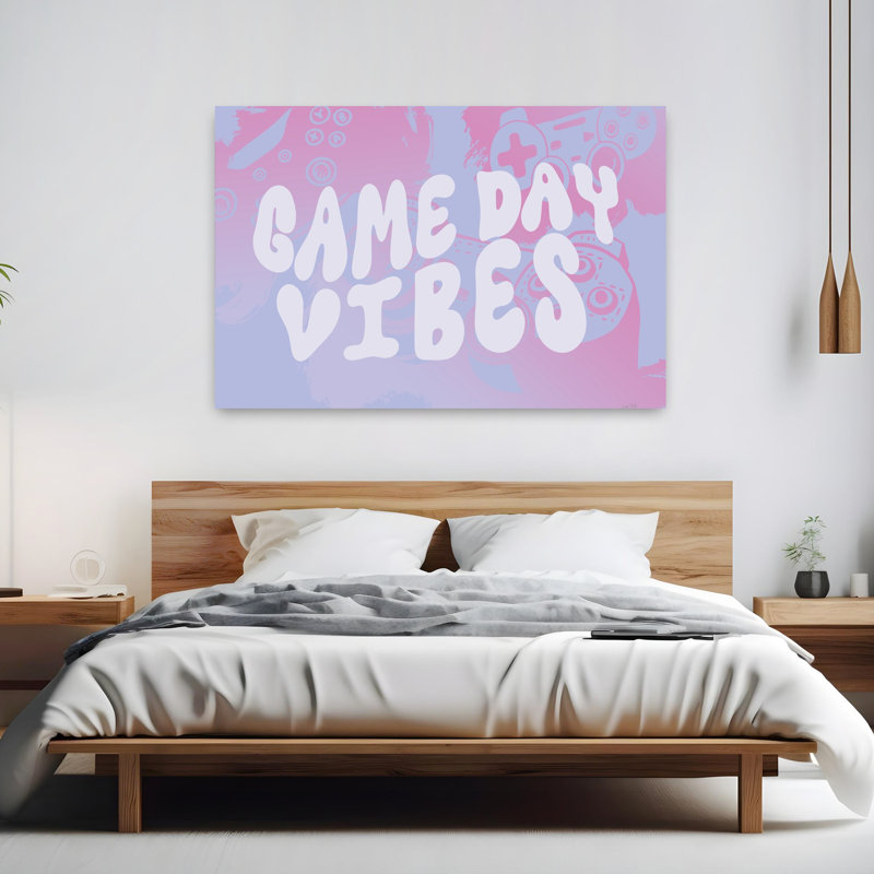 «Game Day Vibes», art contemporain abstrait, H 60 po x l 40 po