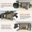 Pavillon de jardin en aluminium, pavillon en polycarbonate mural-110744120