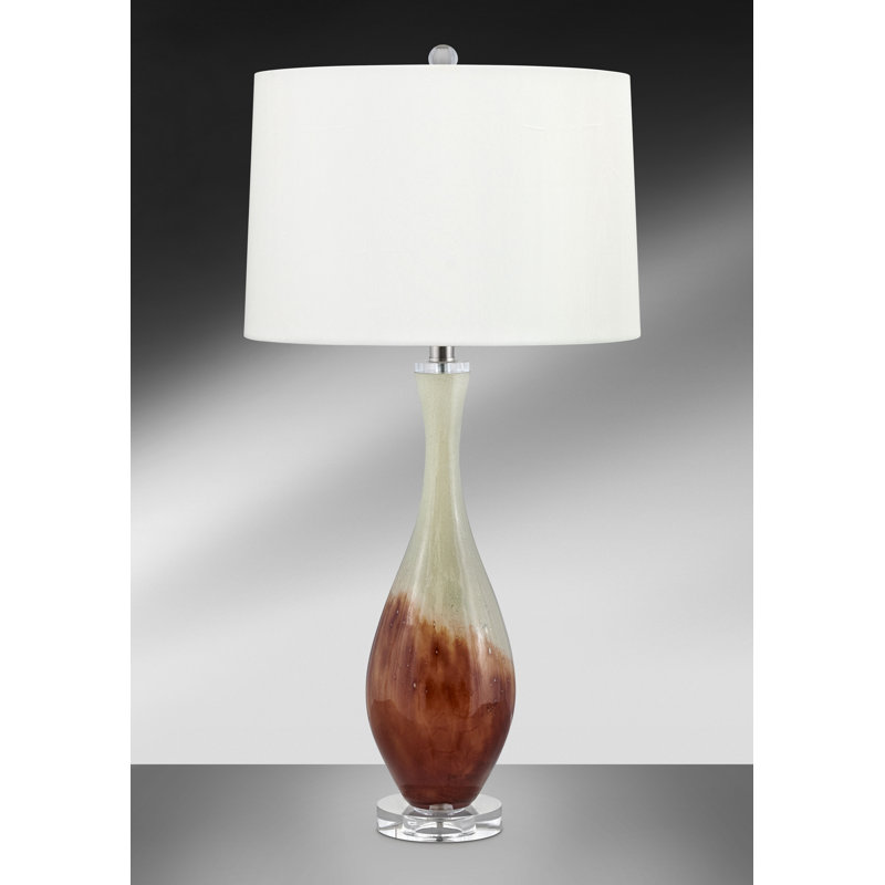 Lampe de table 31 po vert clair et brun Lerici