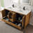60" Free Standing Double Bathroom Vanity with Quartz Top-613478538