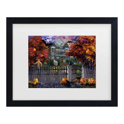 Nicky Boehme, «Halloween House», art encadré mat