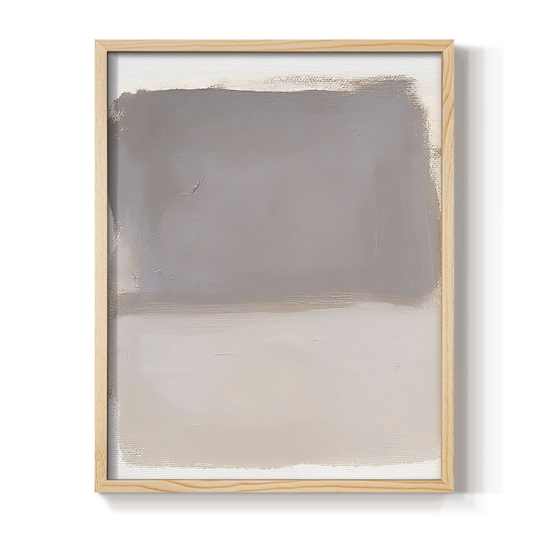 ABSTRACT Series DCCLXII Framed Print - Solid Wood, Natural, 11" H x 9" W