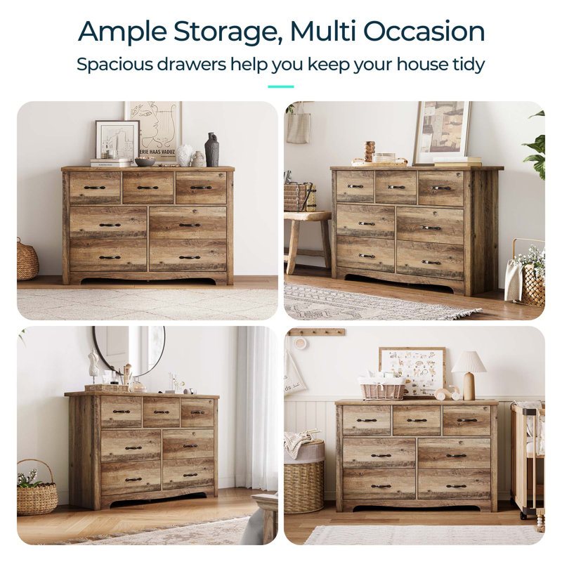 Anjuan 47.2'' W 7 - Drawer Dresser
