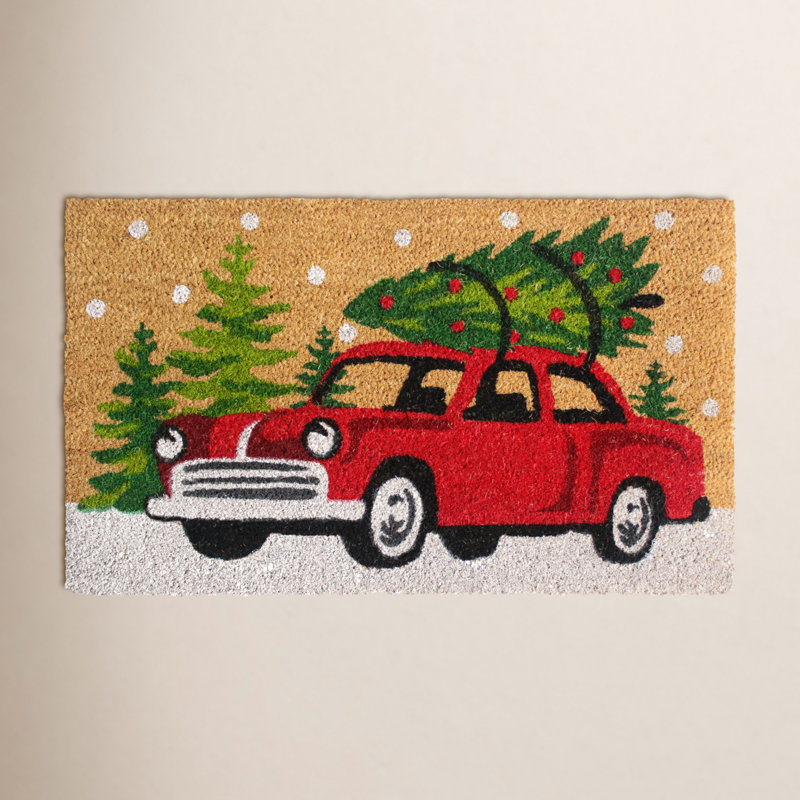 Josette Non-Slip Christmas Outdoor Doormat