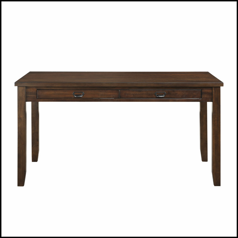Table de salle à manger à finition cerisier foncé avec 4 tiroirs, mobilier en bois de style transitionnel pour une salle à manger élégante et fonctionnelle