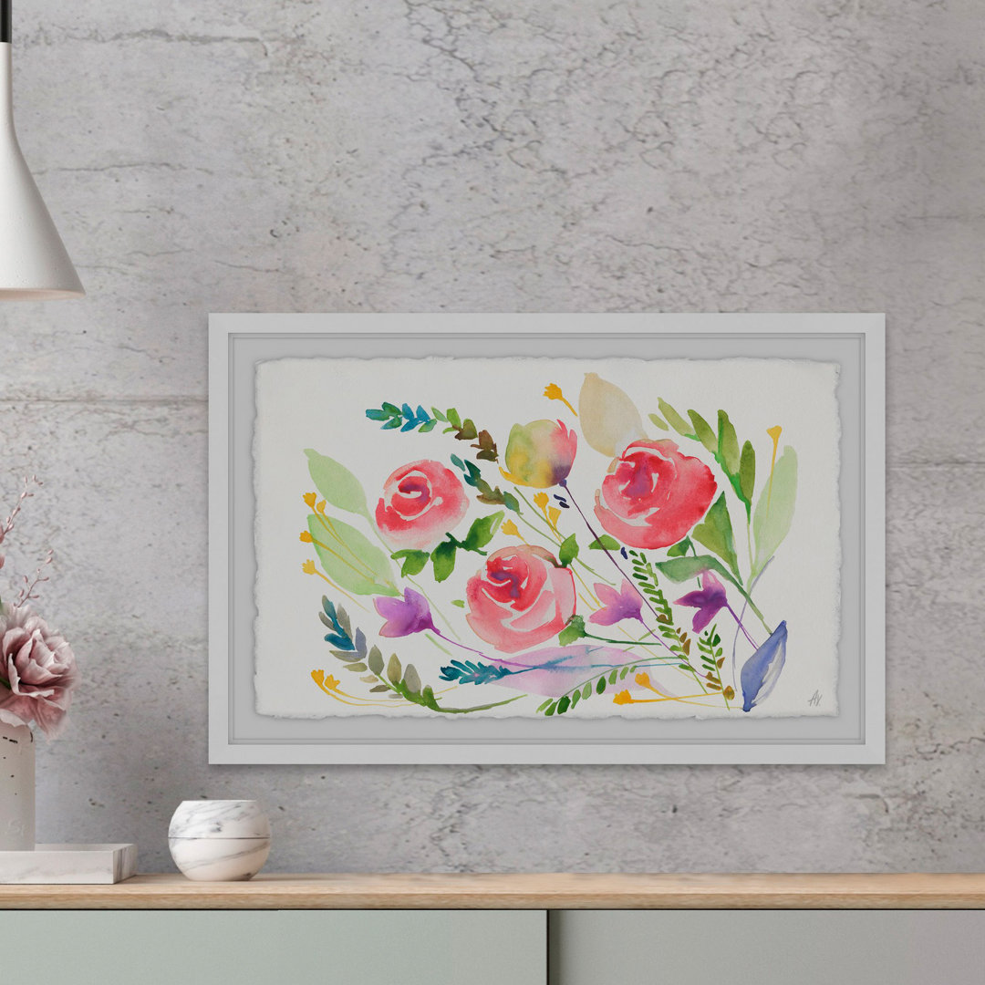 Pink Ranunculus II by Marmont Hill - Picture Frame Painting on Paper