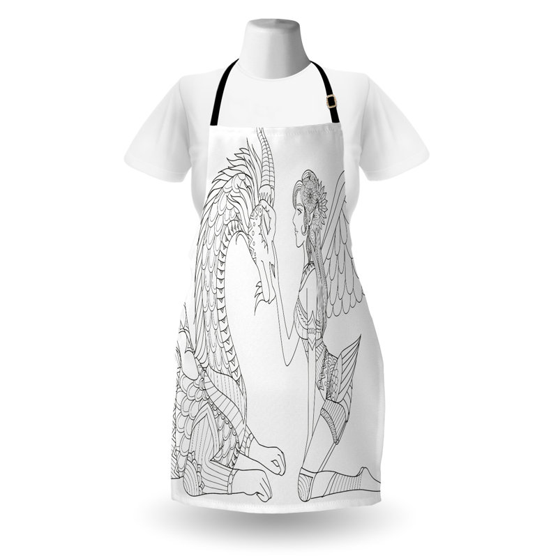 No Pattern Bib Apron