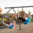 Adventure Lifetime Powder Coated Steel Swing Set with 2 Swing(s) , 1 Slide(s)