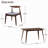 47.2" Rectangular Dining Set with 4 Chairs,Faux Wood Tabletop, 300LBS Capacity-699265389