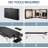 Lasseter Portable Massage Table Bed 3 Fold with Aluminum Legs Carrying Bag for Spa Salon Lash Tattoo