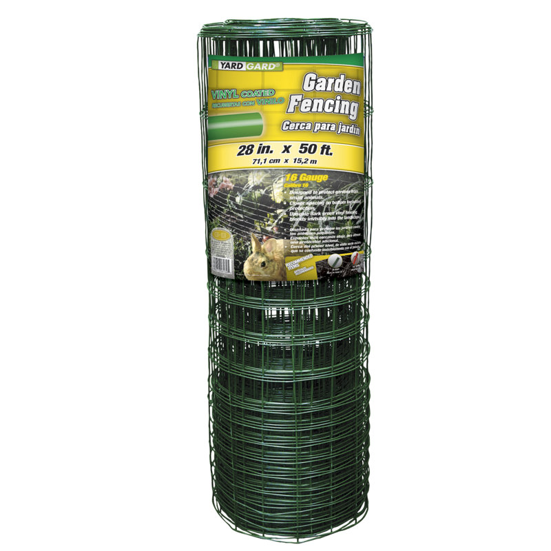 Clôture métallique soudée, Vert, H 2,33 pi x l 50 pi