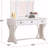 Unique Modern Style Bedroom Makeup Vanity  W Stool Foldable Mirror Drawers White Color Mdf Veneer 1Pc Vanity Furniture-1127709970