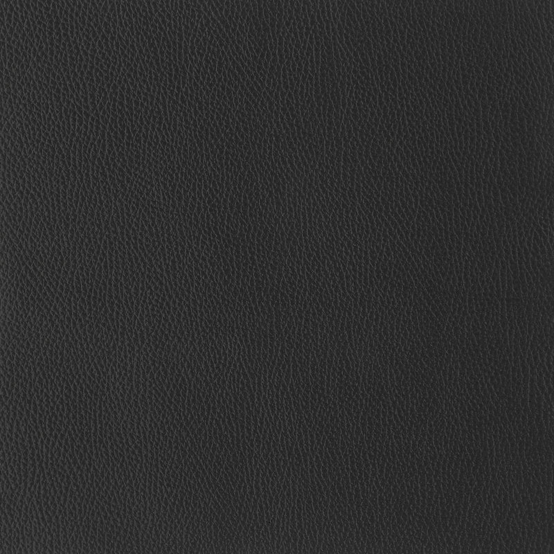 Chaise en cuir italien à grain supérieur, Noir