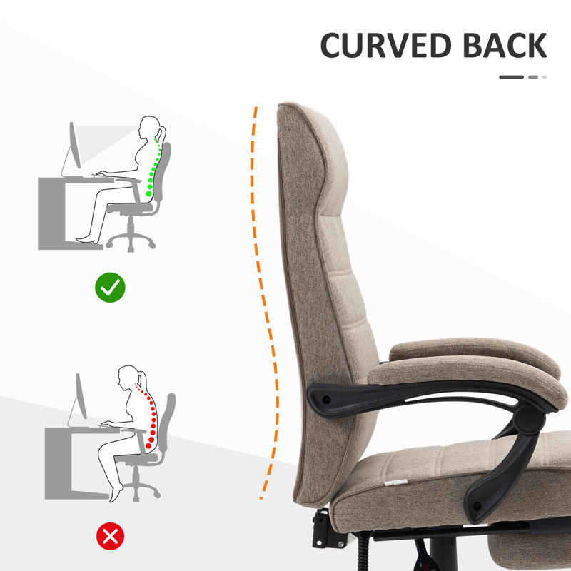 Chaise de travail à haut dossier