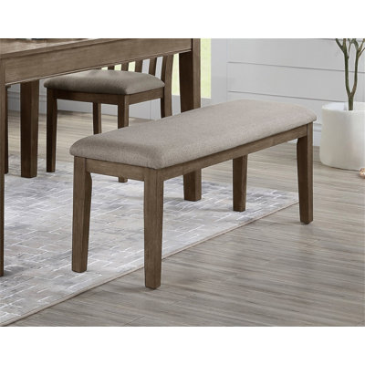 Mobilier de salle à manger en tissu avec siège en tissu brun