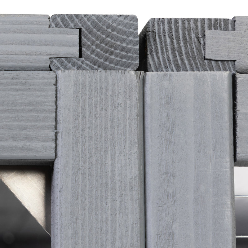 Maison pour chat en bois pour l'extérieur avec plateformes pour le plaisir et la résistance aux intempéries, Gris