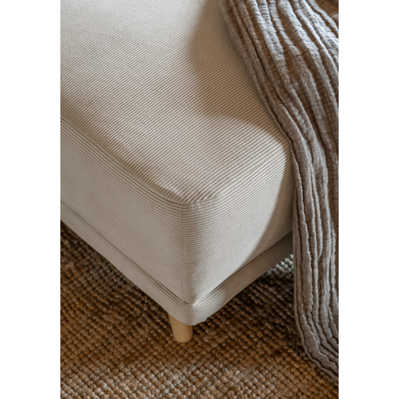Lazy Lukka 8 Seater Sofa Bed, Beige, Right Hand Facing