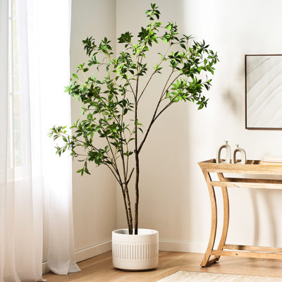 82.7 - Inch Artificial Tree Of , Pre Potted, Low Maintenance, Improves Home's Visual Appeal Enhances Atmosphere