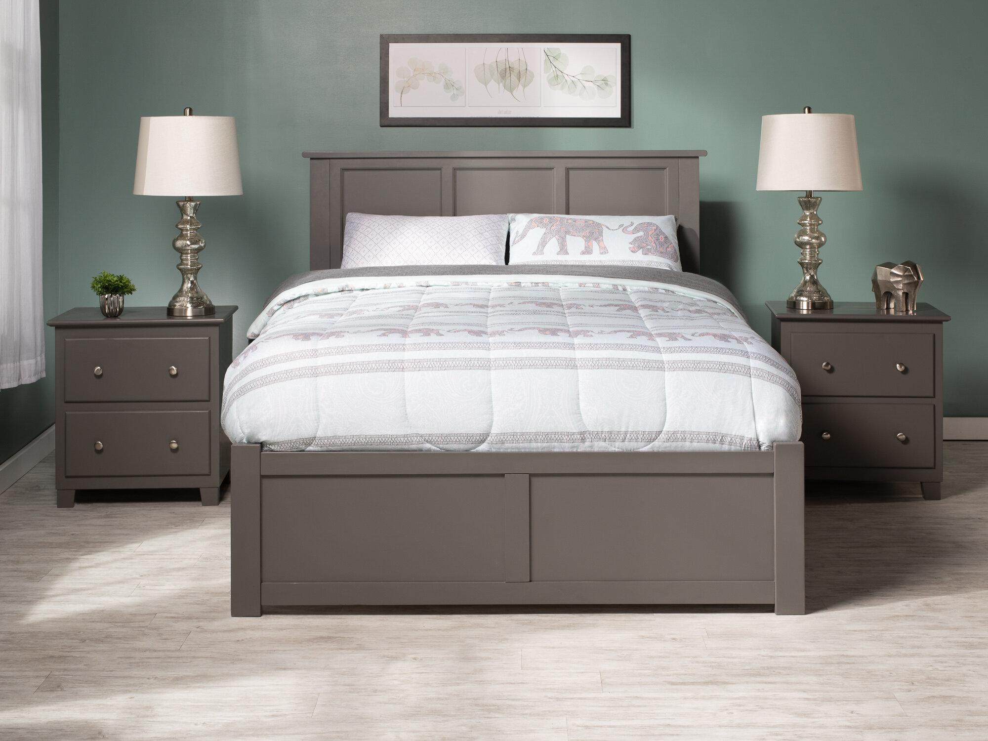 Lark Manor Amear Solid Wood Storage Platform Bed & Reviews | Wayfair