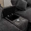 Canapé modulaire avec deux ports USB et deux porte-gobelets, canapé rembourré avec deux repose-pieds amovibles pour salon, appartement, bureau-757369879