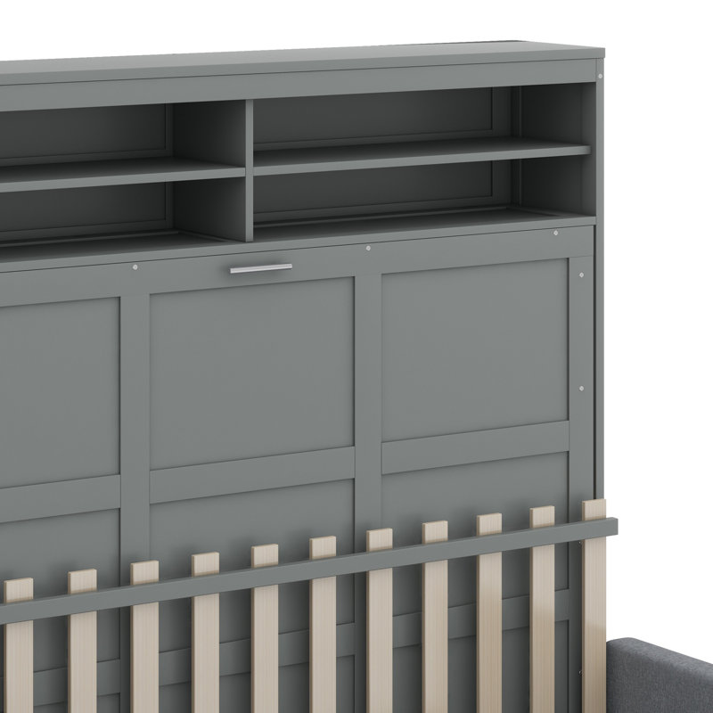 Murphy Bed Wall Bed With Sofa, Gray