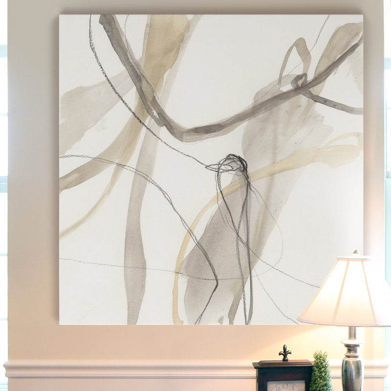 Neutral Momentum III, peinture sur toile, H 40 po x l 40 po, Toile tendue, Sans cadre
