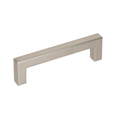 Monument 3-3/4 inch (96mm) Center-to-Center Polished Nickel Cabinet Pull - 10 Pack