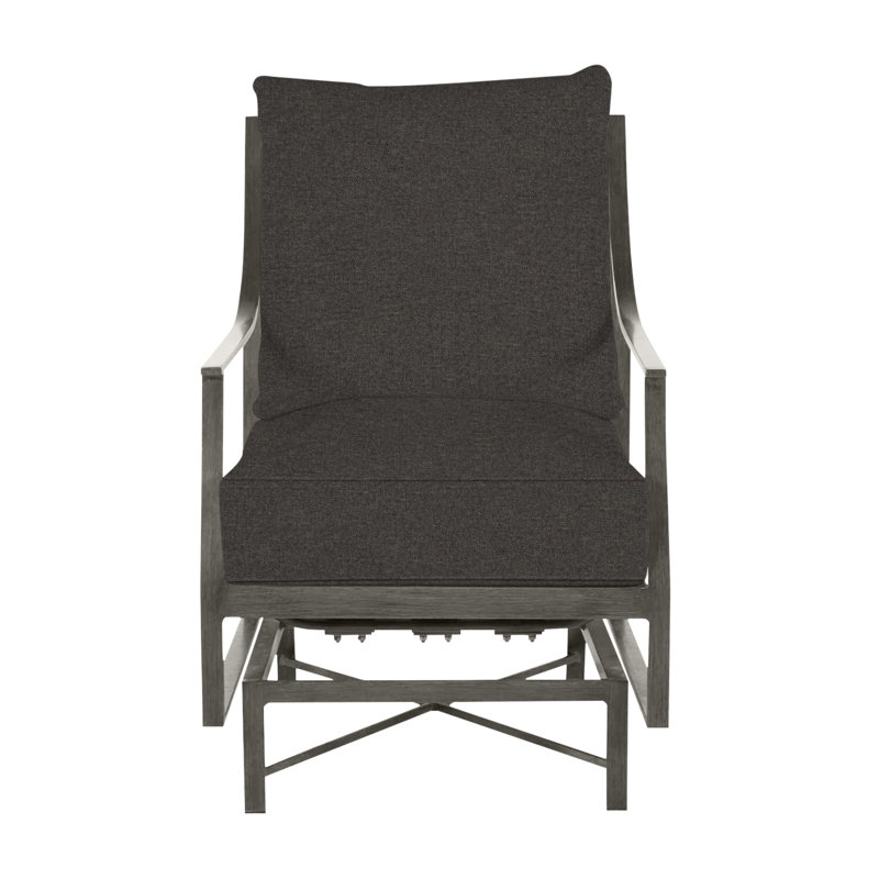 Monaco Patio Chair with Cushions, Welt, Slate Gray, Verona Fossil