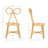 Rattan Kids Table Sets With Backrest For Playroom/Kids Room/Bedroom-968272483
