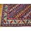 Antique Colorful Tribal Stripe Pattern Caucasian Shirvan Hallway Runner Rug