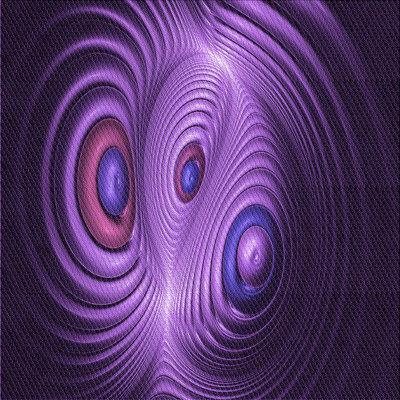 Tapis abstrait en laine mauve