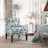 28.7'' Wide Vintage Floral Soft Upholstered Fabric Armchair With Nailhead Trim And Lumbar Pillow (Set Of 3)-1864290640