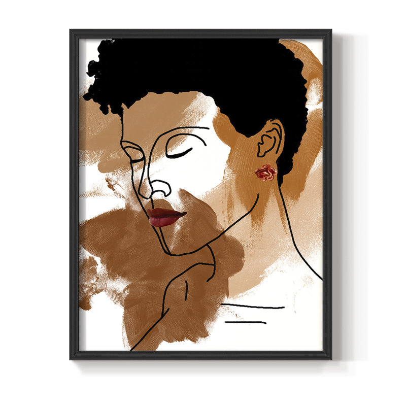 Impression sur cadre Phenoma Women III - bois massif, Noir, H 10 po x l 8 po
