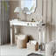 Console à miroir avec sculpture en bois rétro-471518447