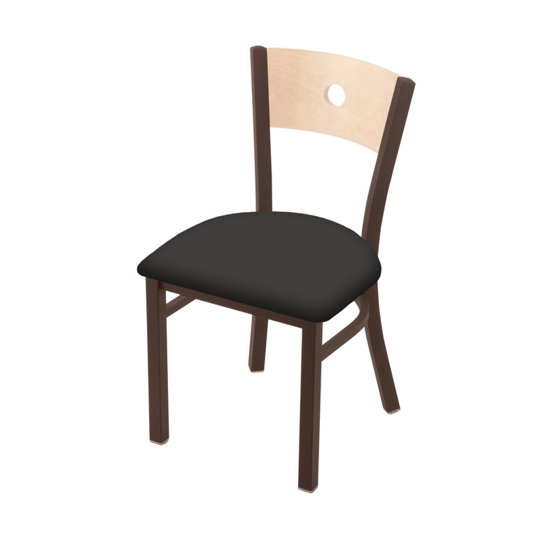 Chaise 630 Voltaire, Chêne Naturel, Bronze, Vinyle - Fer Canter