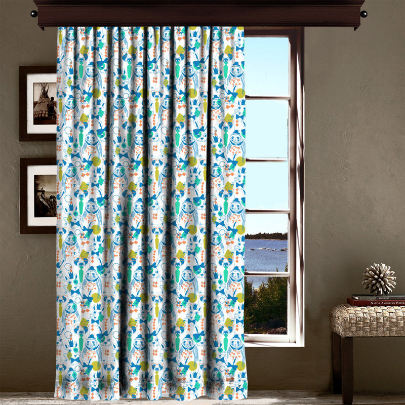 Rideau en polyester Lanigan