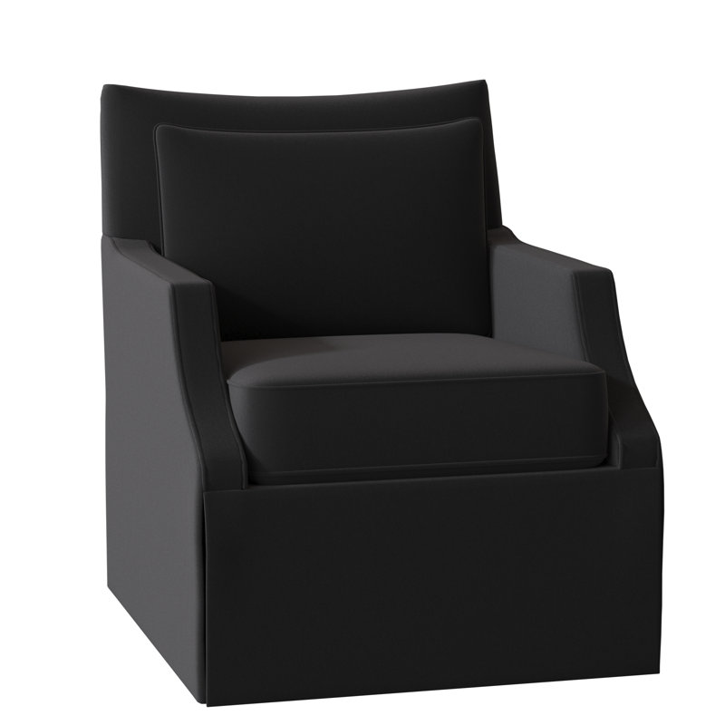 Fauteuil l 29 po Holly, 9953 100% polyester minuit, Tabac