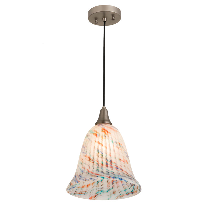 Luminaire suspendu paon en verre Peacock