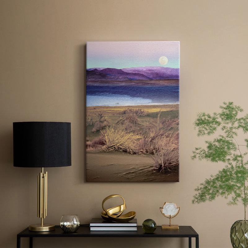 Lever de la lune, Namibie - Cavas enveloppés de galerie, H 12 po x l 8 po