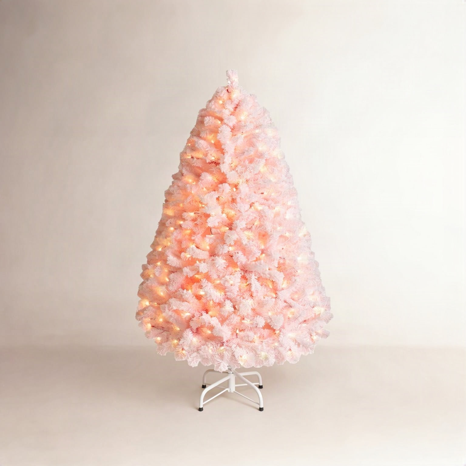 Frosted Pre-Lit Fir Christmas Tree, 4.5'