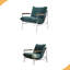 Chaise d'appoint Chaises de salon Comfy Chaise de lecture pour chambre à coucher Chaise longue rembourrée Fauteuil moderne Mid-Century