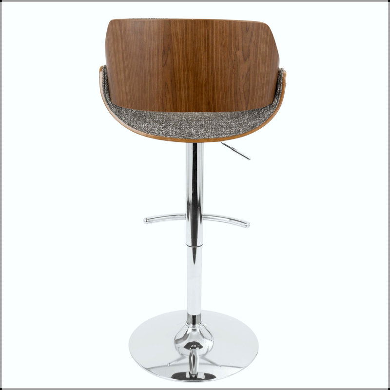 Tabouret de bar réglable Mid-Century avec pivot - ensemble de 3