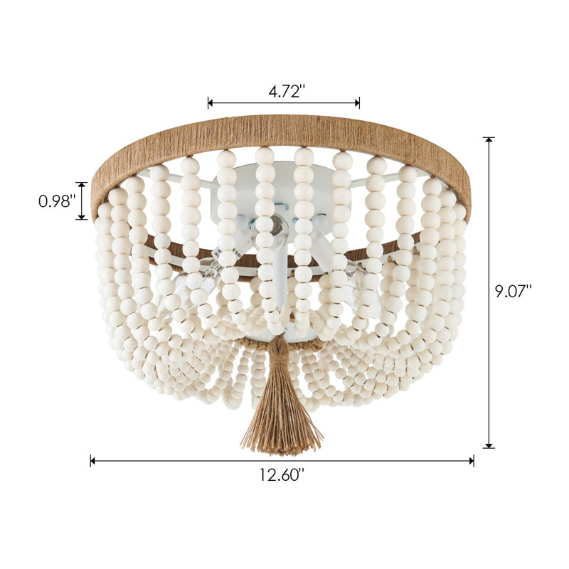 Diomede Solid Wood Flush Mount Lighting