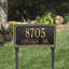 Egg and Dart 2-Line Lawn Address Sign-2093607060-2093607071