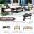 Multi-Person Outdoor Steel Sofa Set, Waterproof, Anti-Rust And Anti-Uv, Suitable For Gardens And Lawns-1257645013